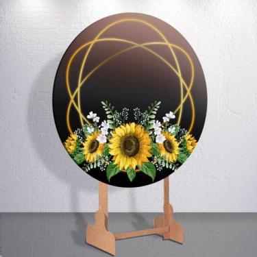 Imagem de Painel Sublimado Capas Flores Girassois Decoração Festa Estampa Femini