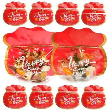 Imagem de Woxiove 10 peças de sacos Ziplock de Natal Saco de bênção de ano novo