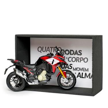 Imagem de Miniatura Ducati Multistrada V4 Kit com Expositor - Burago 1:18 Moto Big Trail