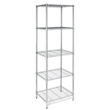 Imagem de Honey-Can-Do SHF-01054 5 prateleiras cromadas para prateleiras, 113 kg