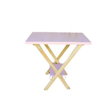 Imagem de Mesa Cavalete Decorada em MDF – Mesa Decorativa e Versátil para Festas, Eventos e Ambientes Modernos (Rosa)