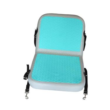 Imagem de Generic Assento inflável para caiaque, assento para prancha de stand up paddle, confortável, ajustável, fácil de instalar, assento premium para barco, Verde