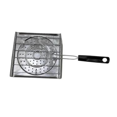 Imagem de Dynwave Fogão de acampamento, torradeira, grelha para peixes, grelha resistente ao calor, para cozinhar ao ar livre, suporte para acampamento ar livre,