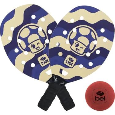 Imagem de Raquete Beach Tennis, Bel, Kit 2 raquetes e 1 bolinha, Cogumelo