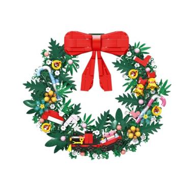 Imagem de Guirlanda de Natal com grande laço vermelho