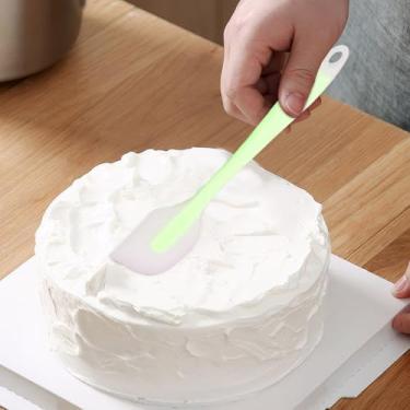 Imagem de Conjunto de 2 espátulas de silicone, 28 e 20 cm, sem costura, flexível, com núcleo de aço inoxidável, utensílios de cozinha resistentes ao calor, livres de BPA para cozinhar e misturar