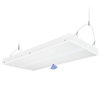 Imagem de SEURON Luminária Led Linear De 2 Pés, 100 W, Iluminação Para Lojas Com Plugue Americano, 16000 Lm, 5000 K, Suspensa, 400 W-500 Potência Equivalente, 100-277 V, Lâmpada Comercial Garagem E Depósito