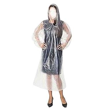 Imagem de 6 Capas de chuva impermeáveis descartáveis transparentes - RIPLAS