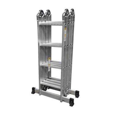 Imagem de Escada Articulada Prime Botafogo Aluminio 16 Em 1 4x4 16 Degraus