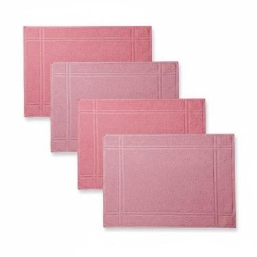 Imagem de Tapete de Banheiro 100 Algodão Karsten Premium 04 peças, Kit 3