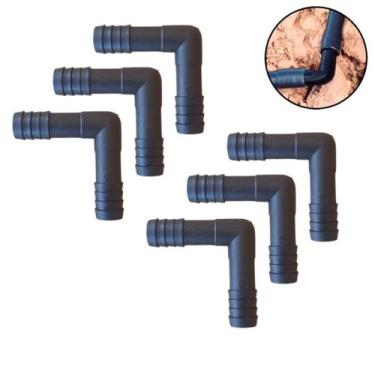 Imagem de Kit 6 Cotovelo Para Mangueira 1/2 Polegadas Conexão Joelho L 1/2 para 