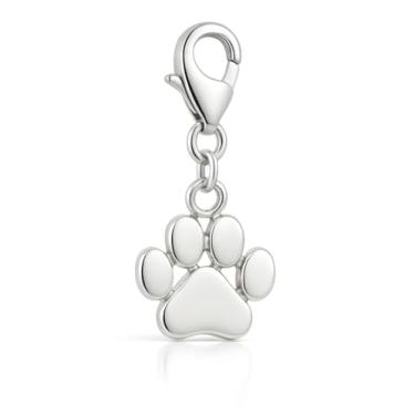 Imagem de Sexy Sparkles Pingente de garra de cachorro com clipe de pata de cachorro para pulseira, Cobre, liga