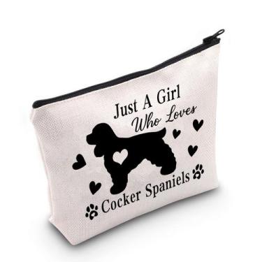 Imagem de Bolsa de maquiagem G2TUP Cocker Spaniel Lover, presente para mulheres
