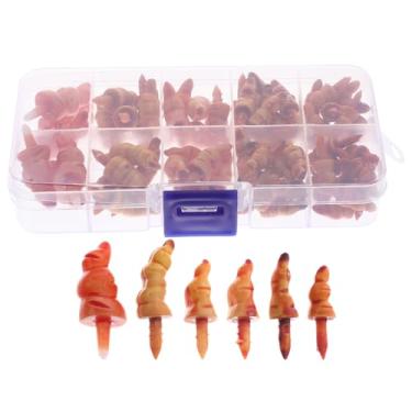 Imagem de FAVOMOTO 1 caixa de botões de nariz de boneco de neve cenoura mini boneco de neve pequenos botões pretos para fazer o Natal plástico manual do bebê