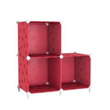 Imagem de UNKU Estante aberta, organizador de armazenamento de 3 cubos, prateleira de exibição de 30 cm para CDs de livros, estante de livros DIY, prateleira de armazenamento ajustável para escritório em casa