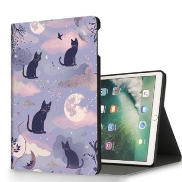 Imagem de RUUHLJLET Capa para iPad 9ª/8ª/7ª geração (2021/2020/2019) Capa para iPad de 10,2 polegadas, despertar/hibernar automaticamente, capa protetora com suporte ajustável para Apple iPad 10,2 polegadas -