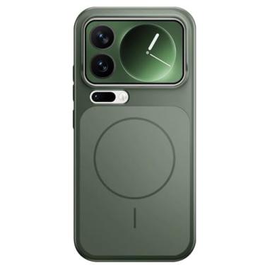 Imagem de LYJSMGZ Capa magnética para Xiaomi 17 Pro Max/17 Pro/17, capa fosca para a pele, tapete asísmico dentro de quatro cantos, verde, 17 Pro