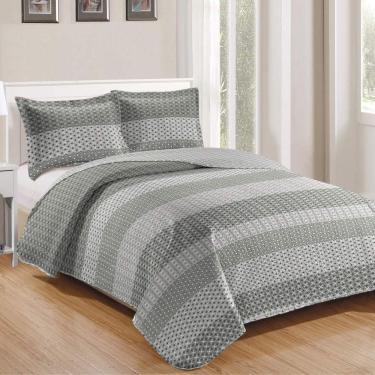 Imagem de Kit Cobre Leito Queen + 2 Porta-travesseiros Patchwork Gales - 6