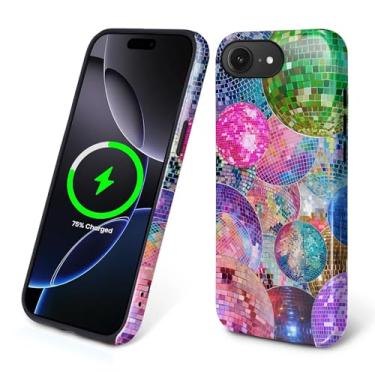 Imagem de Flivro Capa magnética para iPhone 16e, compatível com Magsafe, capa rígida de PC e amortecedor interno de silicone, capa de corpo inteiro antiarranhões, design fino à prova de choque - bola de