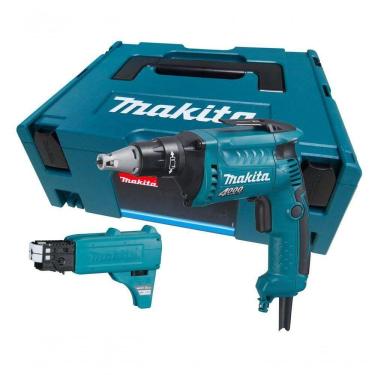 Imagem de Parafusadeira Para Gesso Makita Fs4000jx2 570w Com Kit De Alimentação – Potente, Precisa E Profissio
