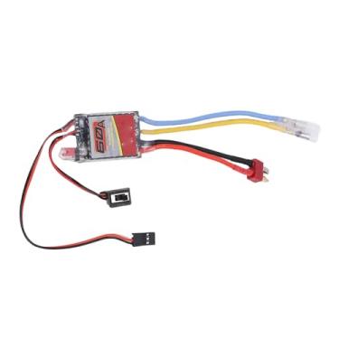 Imagem de POENVFPO Controlador de Velocidade Eletrônico ESC de Motor Sem Escova, ESC de Barco de Carro RC de Alta Corrente 60A Com Plugue T para Motores Escovados 540 550 380 370, Suporte de Bateria NiMH de