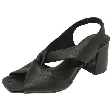 Imagem de Sandália Piccadilly Salto Bloco Transpassada 626010