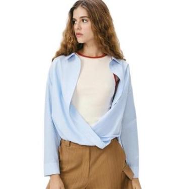 Imagem de Camisa Hering Fio Tinto Transpassada Feminina-Feminino