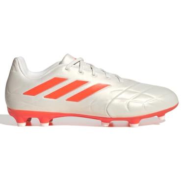 Imagem de adidas Tênis unissex adulto Copa Pure.3 firme, Off White/Team Solar Orange/Off White, 12.5 Women/11.5 Men