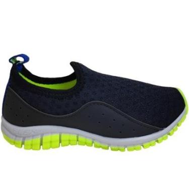 Imagem de Tênis Infantil Menino Jogging Running Flex Tech Calce Fácil Kidy 164-0308-Masculino
