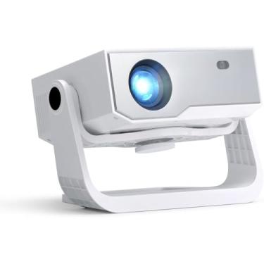 Imagem de Projetor com WiFi e Bluetooth, mais de 1000 aplicativos instalados, foco eletrônico e pedra fundamental automática, zoom, nativo 1080P 650 ANSI 20000 Lumen 4K suporta mini projetor de vídeo portátil