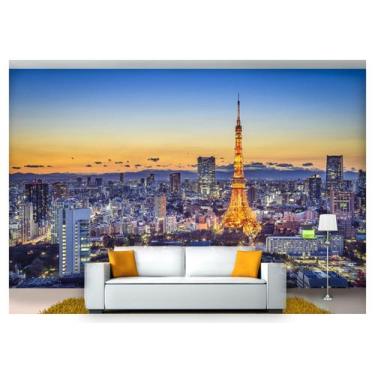 Imagem de Papel De Parede Cidade Tokyo Tower Luzes 3D Ncd239 - Você Decora
