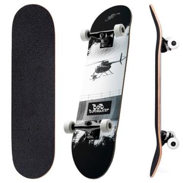 Imagem de Skate Semi Profissional Completo Bob Burnquist Montado Para Crianças 7
