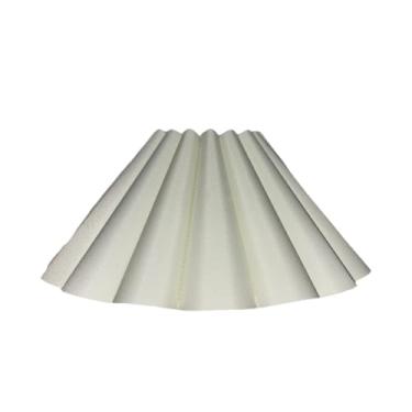 Imagem de Bothyi Abajur de tecido com soquete E27, cúpula em formato de pétala para luminária de mesa, lustre ou quarto, ideal para decoração de restaurantes, hotéis, Branco