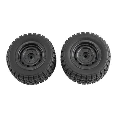 Imagem de simhoa 2 peças de pneus de carro RC 1/16, peças de reparo, rodas de borracha 6035, de reposição para carro de controle remoto para 16103.