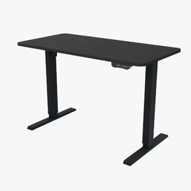 Imagem de HGTRH Mesa de mesa elétrica de madeira 300 x 152 cm, 4 pernas de mesa ajustáveis em altura elétrica, mesa de computador ergonômica ideal para casa e escritório de negócios