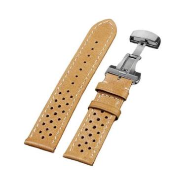 Imagem de Pulseira De Relógio Unissex Em Couro De Vaca Respirável 18mm 20mm 22mm