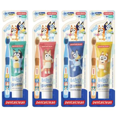 Imagem de GEL DENTAL + ESCOVA DE DENTE BLUEY INFANTIL - DENTALCLEAN