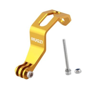 Imagem de AsrMyjcx Câmera de bicicleta Monte Bicycle Camer teller Sturdy Bike Suporte Substituição de alumínio leve Suporte de câmera de ação de liga de alumínio, Ouro