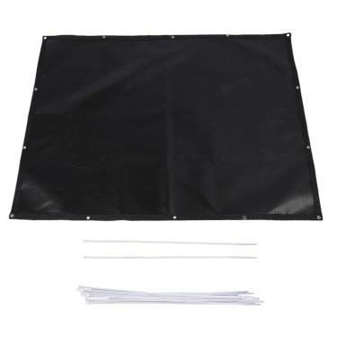 Imagem de QANYEGN Almofada de isolamento térmico da grade, sob a esteira da grade, almofada à prova de fogo do protetor da grade da fibra de vidro para plataformas exteriores pátios e gramad (3 * 4 pés)