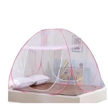 Imagem de Mosquiteiro Tenda Cama King Dobrável Pratico e portátil 1.5cm*2.0cm 1.8cmX2.0cm (1.8mX2.0m aleatório)