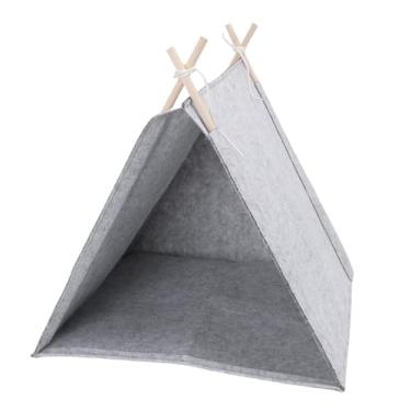 Imagem de Asixxsix Tenda para Tenda para Animais de Estimação, Casa Portátil Dobrável para Gatos e Cães Com Almofada Grossa, Material de Feltro Respirável para Viagens Internas e Externas, Tamanho