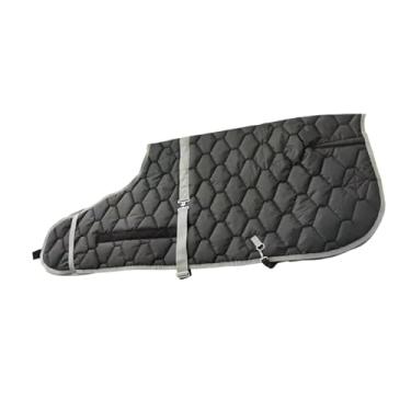 Imagem de Dynwave Manta de inverno para cavalos, cobertor para cuidados com cavalos, vestuário em tecido Oxford, roupa de proteção equina, agasalho para pasto, fazenda, Preto 90cm