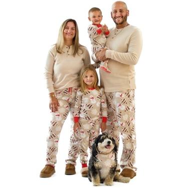 Imagem de Butterblu JAMIE Pijamas de Natal combinando para a família, 100% algodão orgânico, adultos, crianças, bebês, animais de estimação, biscoitos de açúcar, animal de estimação, PP