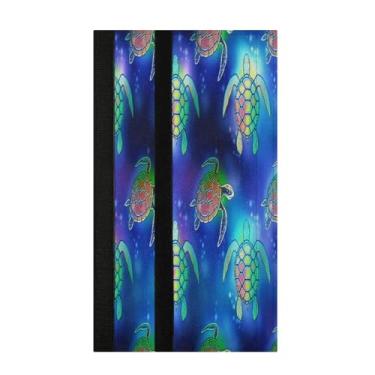 Imagem de STAYTOP 2 peças Tartaruga com capas coloridas de maçaneta de geladeira halo, capas de maçaneta para geladeira e forno de micro-ondas, mantenha seu aparelho de cozinha limpo de gotejamentos, óleo