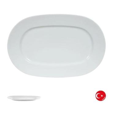 Imagem de Travessa de Porcelana Oval Leonberg - Branco - 28cm