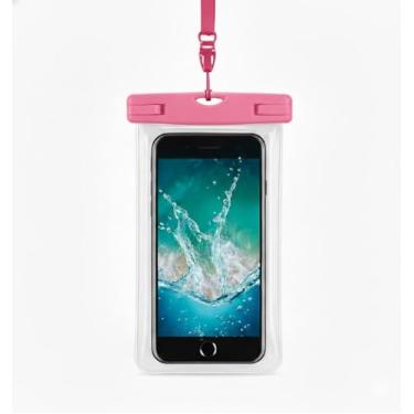 Imagem de Capa Case para Celular a Prova D'Água Impermeável Transparente Universal Proteção Completa IPX8 Sensível ao Toque Ideal para Praia, Trilhas, Piscina e Viagens (Bege)