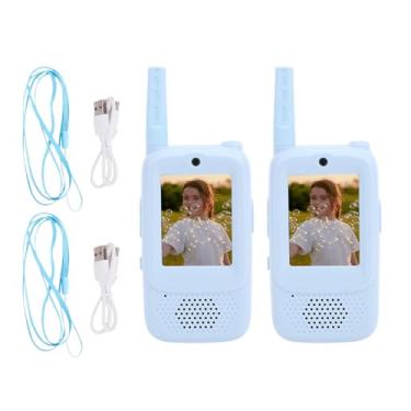 Imagem de Luocute Intercomunicador de Videochamada Infantil, Rádio de Conversação de 2 Vias Com Tela de 2,0 Polegadas e Alcance de 500 M, Comunicação Pai-filho Recarregável para Uso Interno e