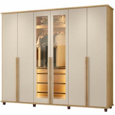 Imagem de Guarda Roupa de Casal RV Móveis Bélgica 06 portas sendo 02 portas de v