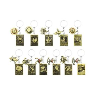 Imagem de Chaveiro De Anime One Piece Luffy Zoro Robin Acero Tag De Pedido De Ca