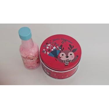 Imagem de Kit Natalino Artesanal com Vela e Escalda Pés, Lata Decorativa Merry Christmas, Produto Brasileiro